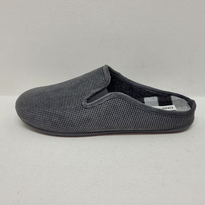 Mûle grise 1 élastique à carreaux Chic & relax