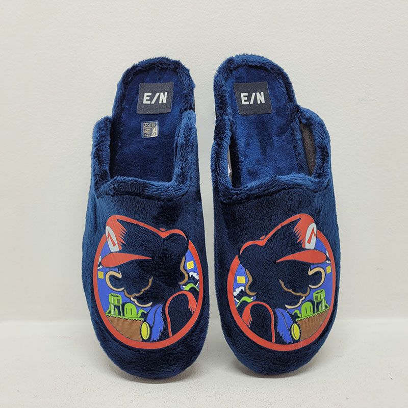 Mûle noire imprimé Mario Elue Par Nous