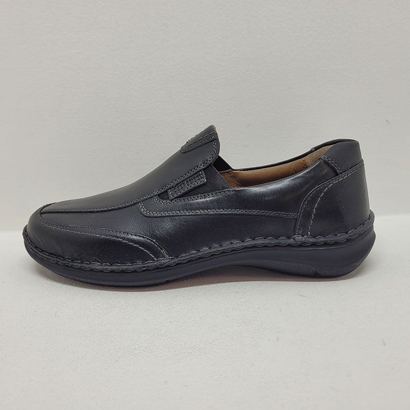 Mocassin 2 élastiques noir grande largeur Josef Seibel