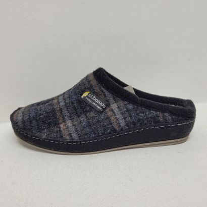 Mule fourrée à carreaux Taurus