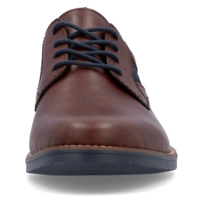 Chaussure habillé camel petite partie tissus sur le côté Rieker