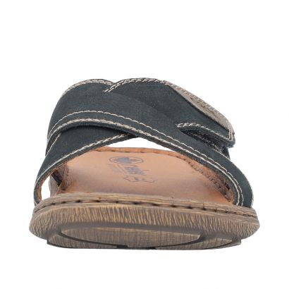 Mule bleu marine 1 velcro Rieker