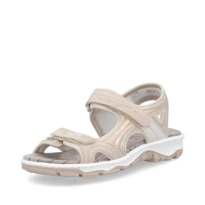 Nu-pied sport rose 2 velcros Rieker