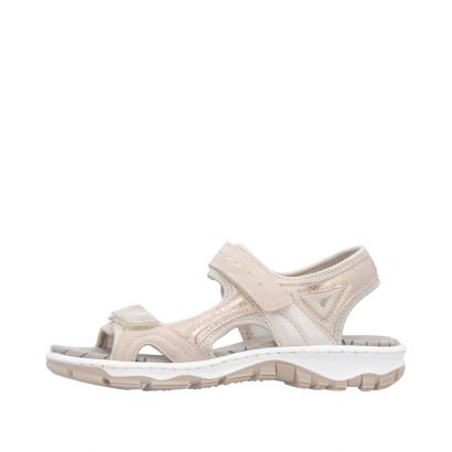 Nu-pied sport rose 2 velcros Rieker