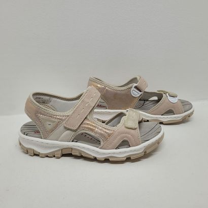 Nu-pied sport rose 2 velcros Rieker