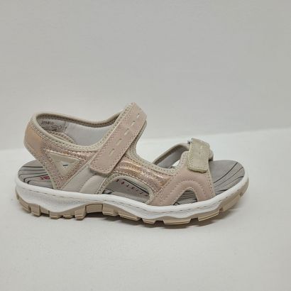 Nu-pied sport rose 2 velcros Rieker