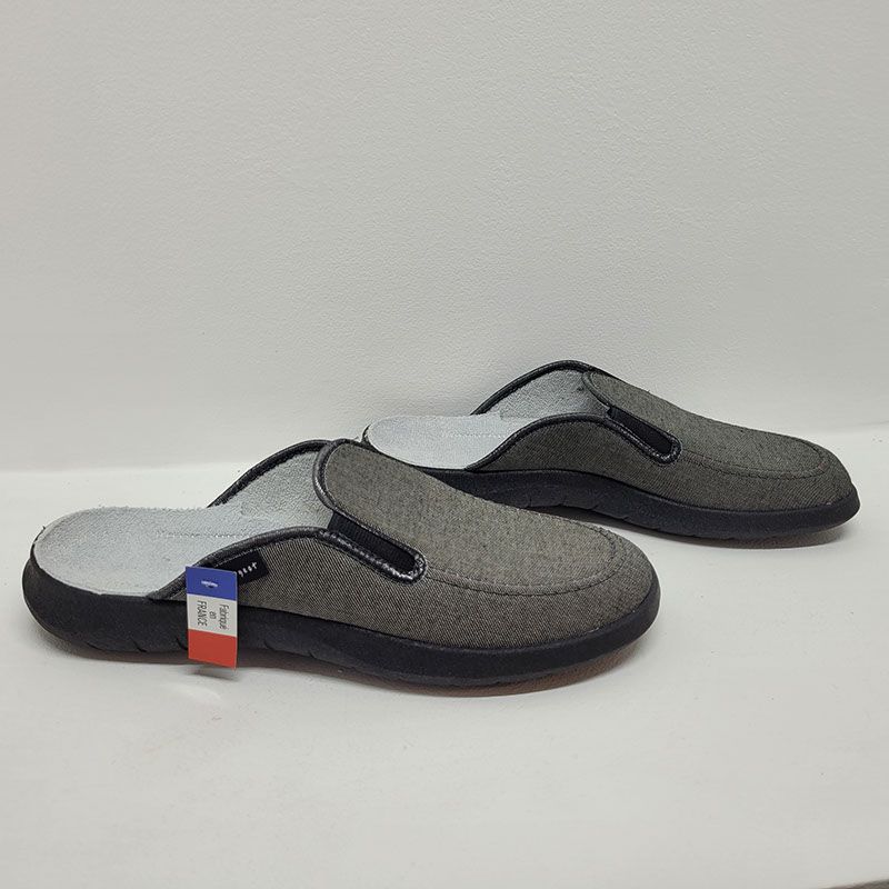 Mule 2 élastiques grise Fargeot