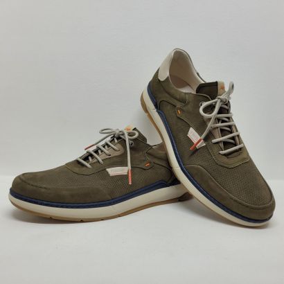 Basket kaki semelle et cheville blanche Fluchos