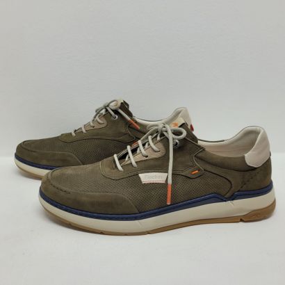 Basket kaki semelle et cheville blanche Fluchos