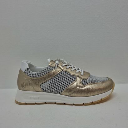 Basket beige et argent semelle blanche Remonte