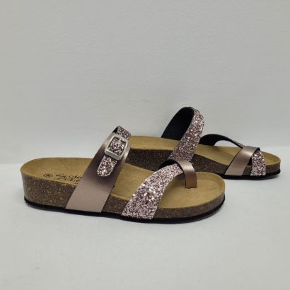 Mûle brides passe doigts multicolore Maison de l'espadrille