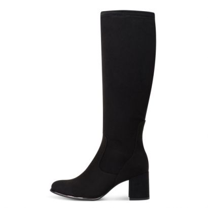 Botte à talon noir en daim Marco Tozzi