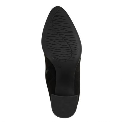 Botte à talon noir en daim Marco Tozzi