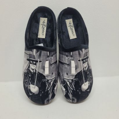 Mule noire Zoro Maison de l'Espadrille