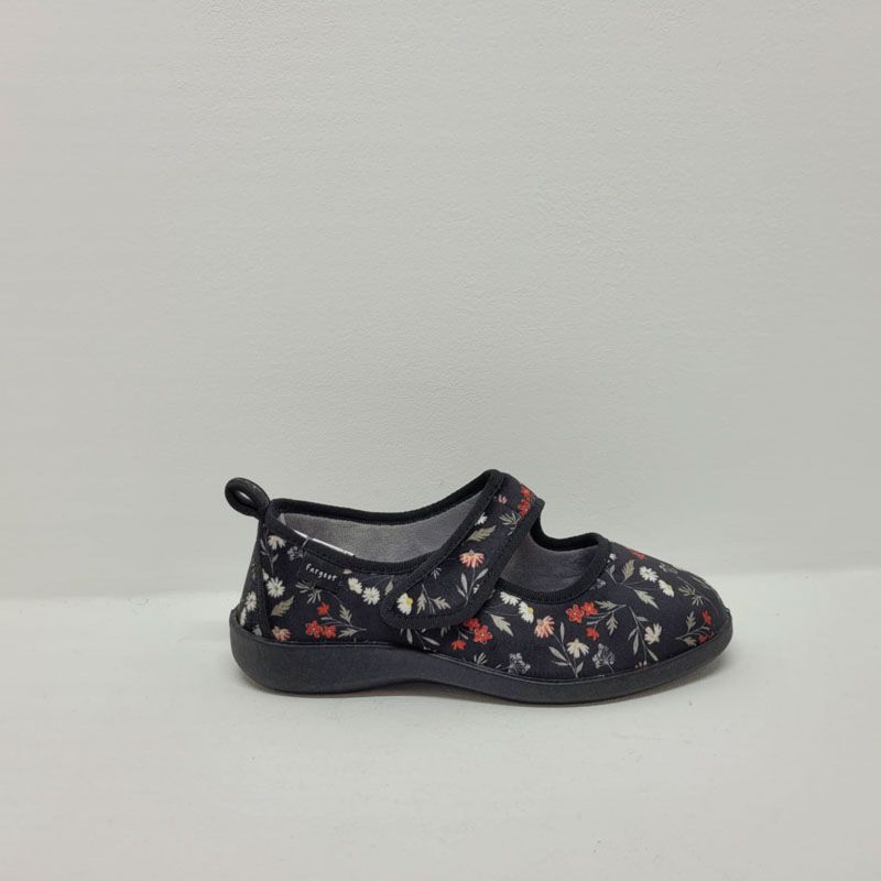 CH.IX noir fleuris Fargeot