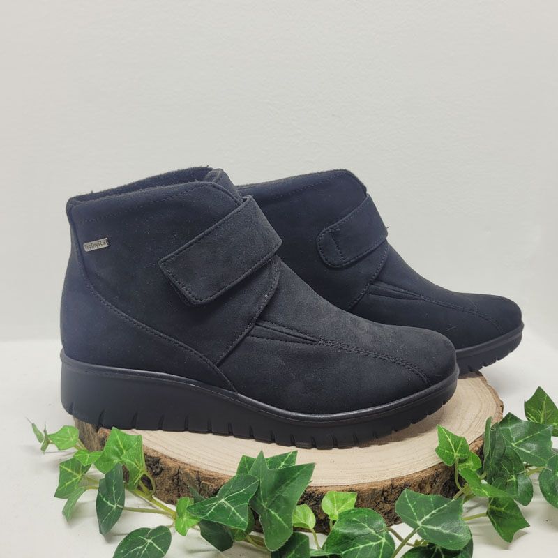 Bottine noir 1 velcro Tex Josef Seibel