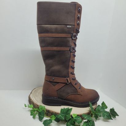 Botte camel avec deux brides et liens + lacet Rieker