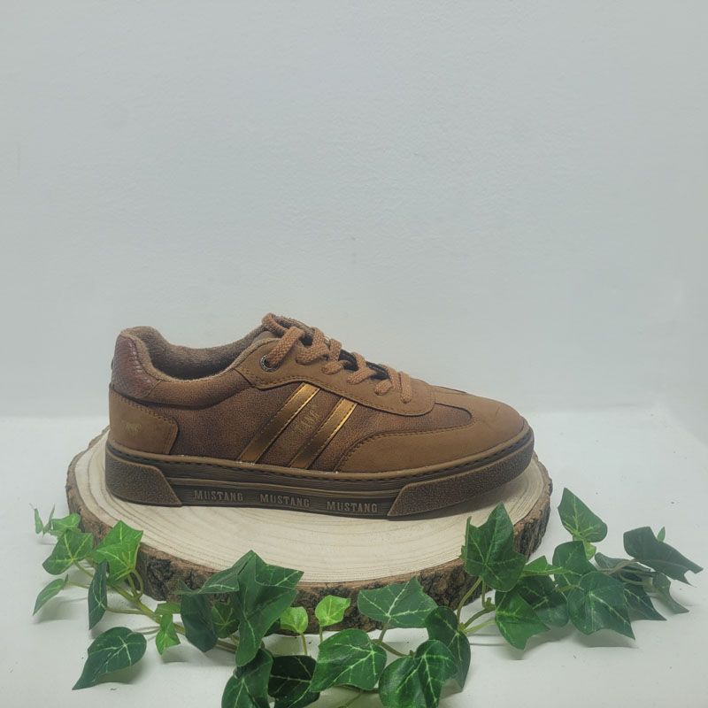 Basket plate marron contour camel Mustang