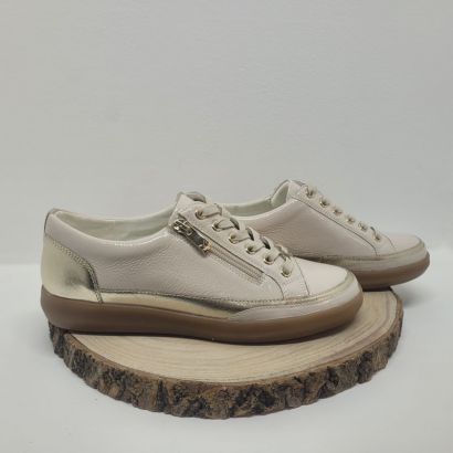 Basket plate dorée avec zip Caprice 