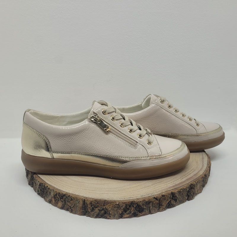 Basket plate dorée avec zip Caprice 