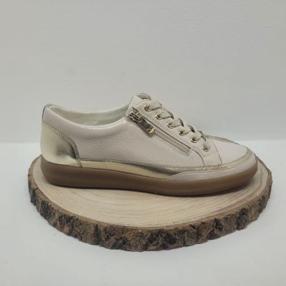 Basket plate dorée avec zip Caprice 