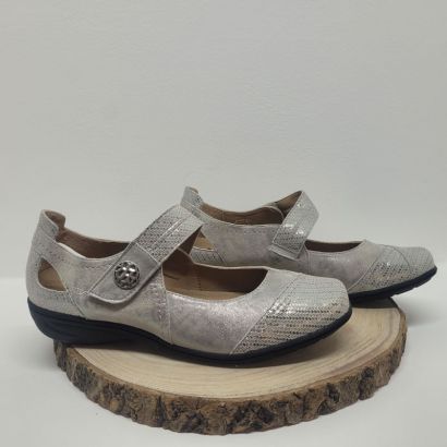 Ballerine doré avec un velcro Geollamy