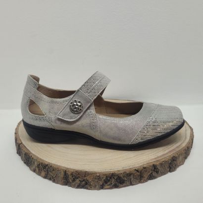 Ballerine doré avec un velcro Geollamy