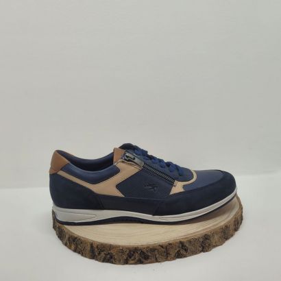 Basket ocean et beige semelle blanche Fluchos