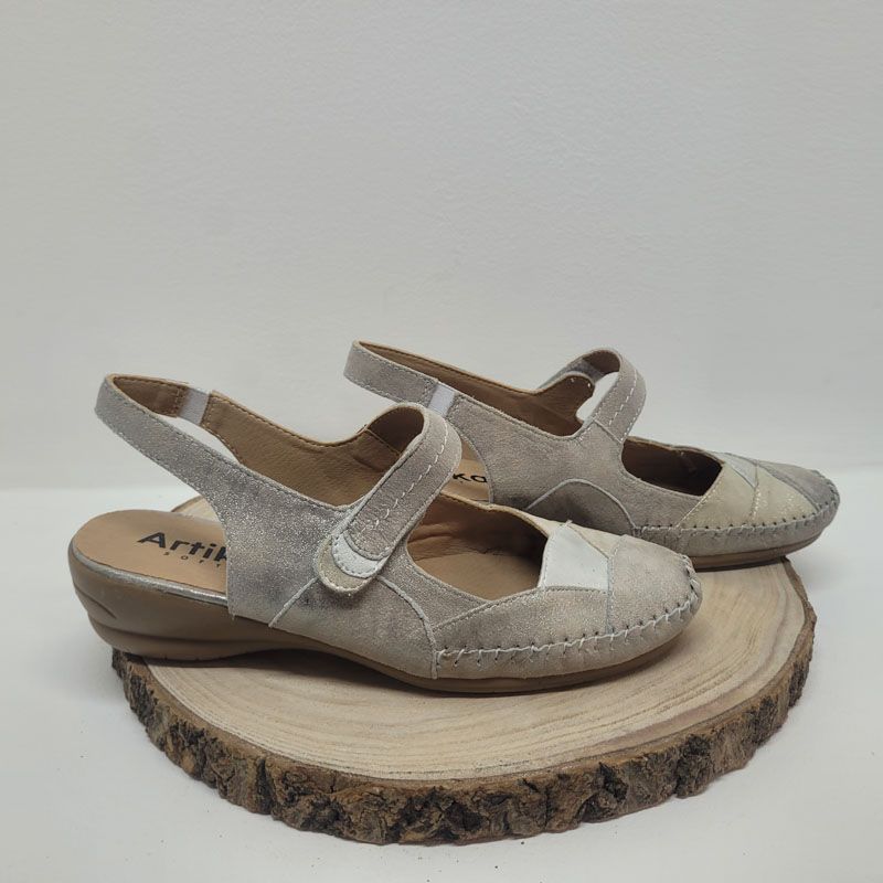 Bout fermé gris et argenté Geollamy