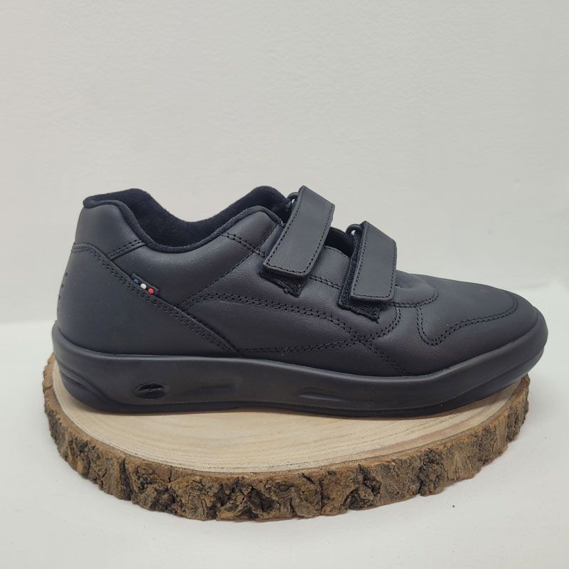 Basket homme noire 2 velcros TBS