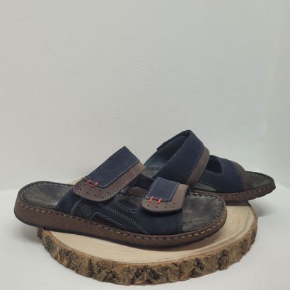 Mule bleu marine avec deux velcros Rohde