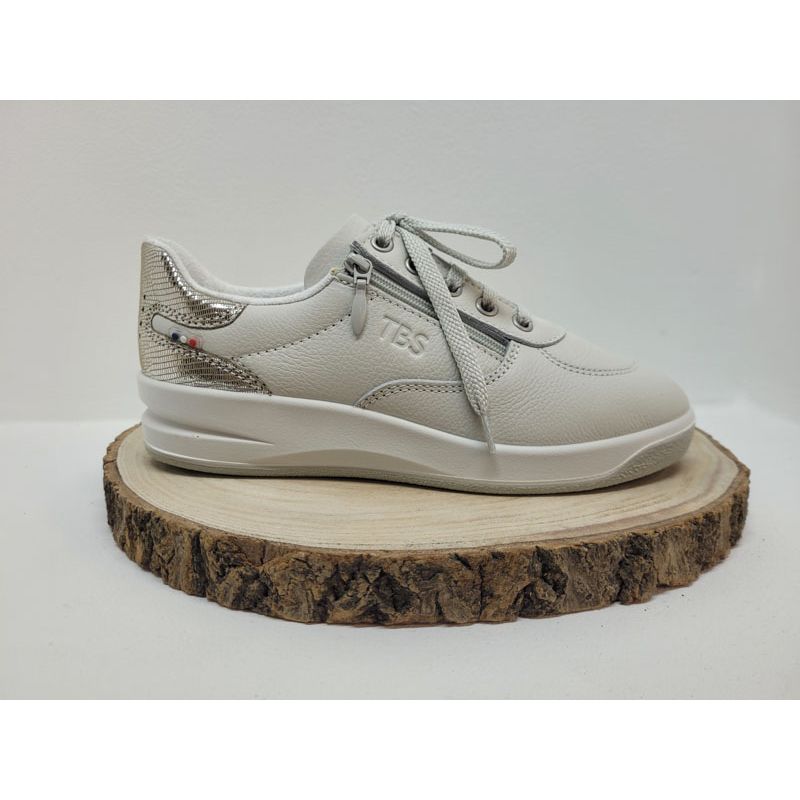 Basket plate blanche et argent TBS