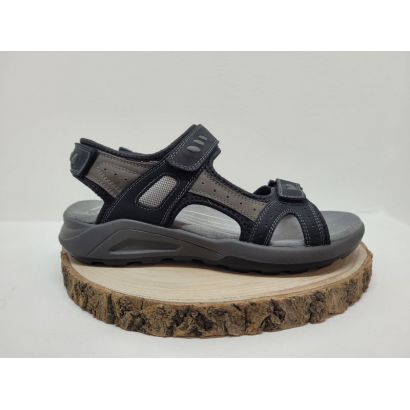 Sandale noir avec deux velcros Rohde