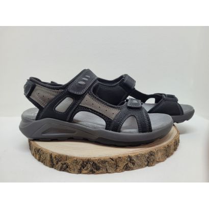 Sandale noir avec deux velcros Rohde