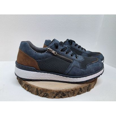 Basket bleu marine avec zip Rieker