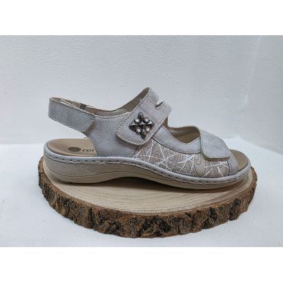 Nu-pied grise imprimée avec strech Remonte