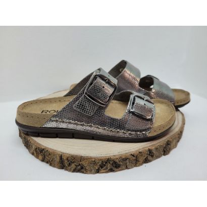 Mule grise avec 2 boucles Rohde 