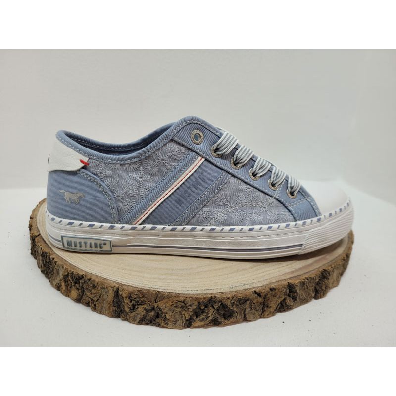Basket plate bleu jeans fantaisieMustang