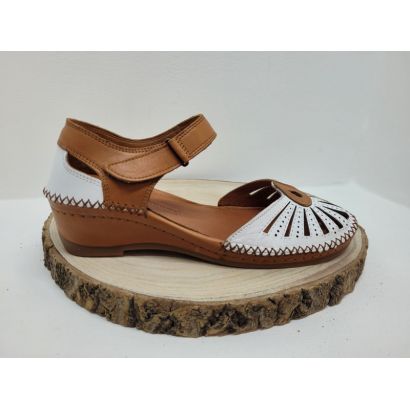 Charles IX ouvert blanc camel compensée Suave