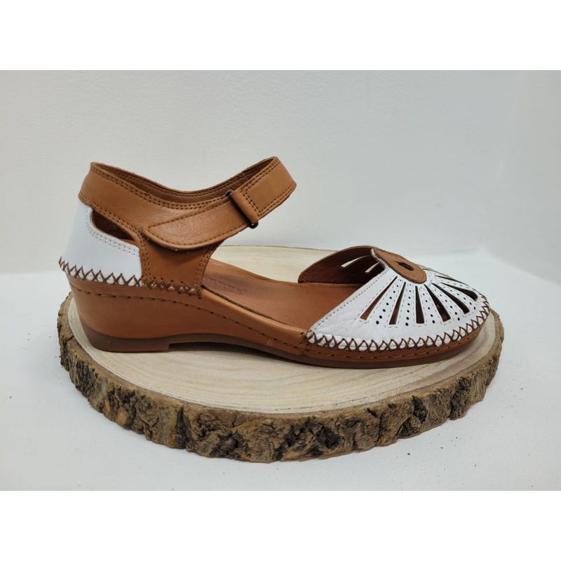 Charles IX ouvert blanc camel compensée Suave