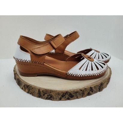 Charles IX ouvert blanc camel compensée Suave