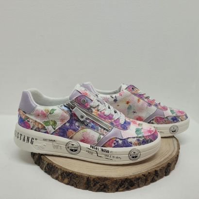 Basket plate multicolore avec zip Mustang