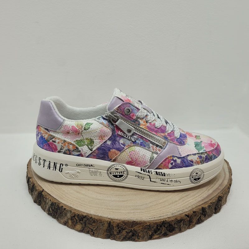 Basket plate multicolore avec zip Mustang