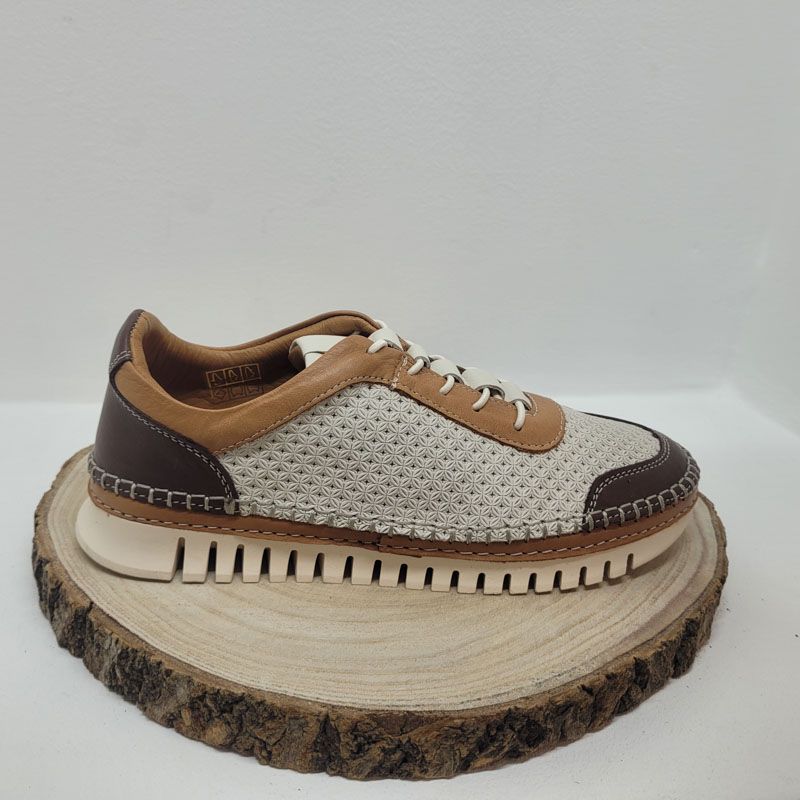 Basket plate blanche marron et doré Coco et Abricot 