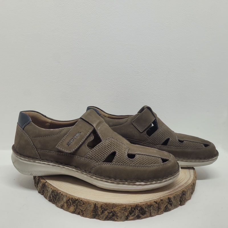 Sandale grise 1 velcro Josef Seibel