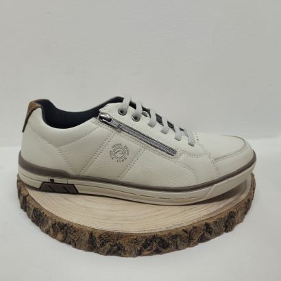 Basket blanc cassé souple avec zip Pegada