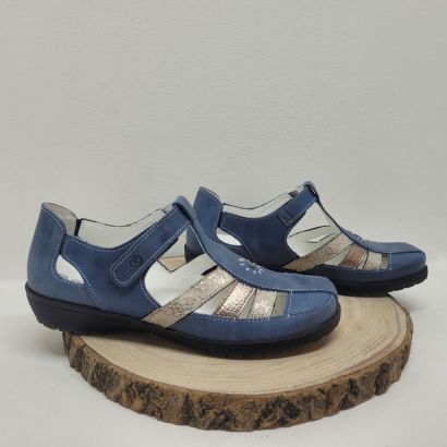 Sandale irisé bleu Suave 