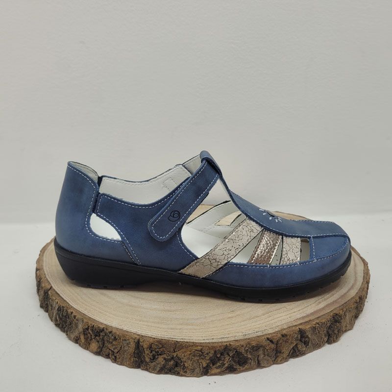 Sandale irisé bleu Suave 