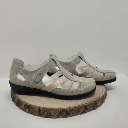 Sandale irisé argent Suave