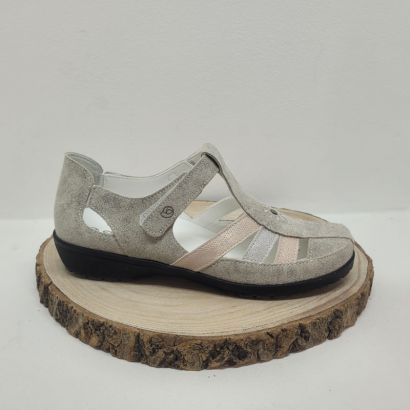 Sandale irisé argent Suave